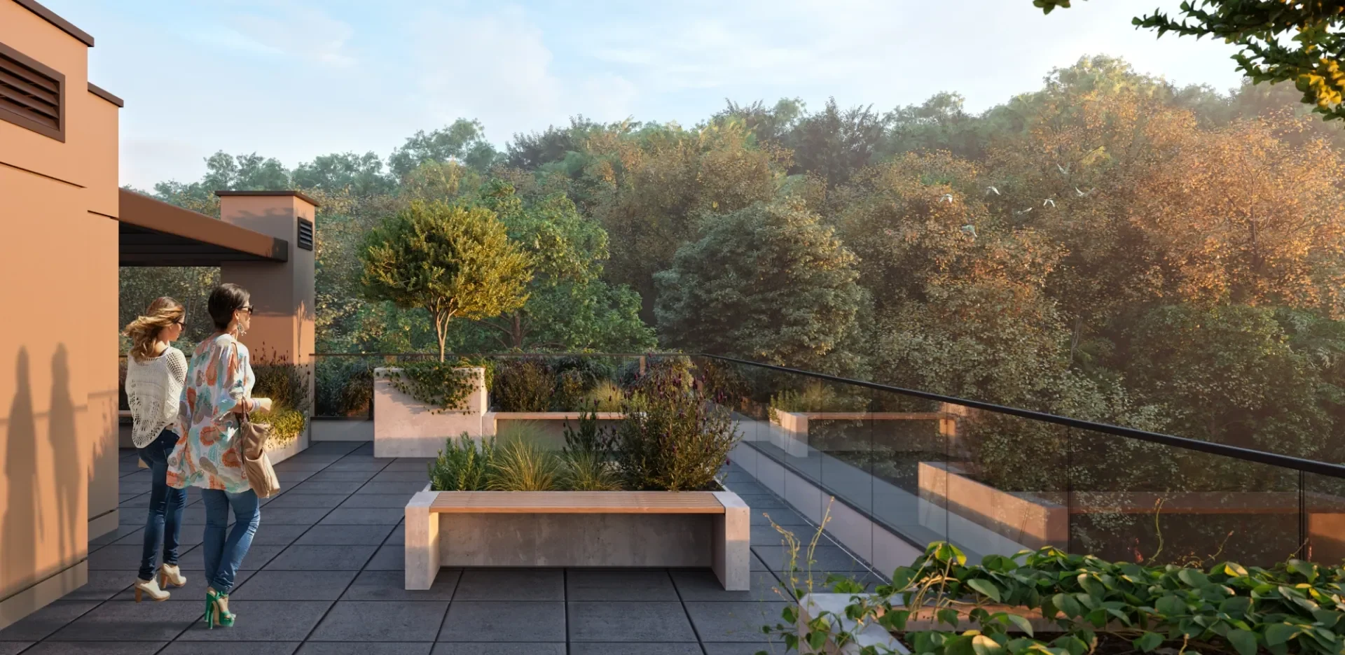 Wspólny taras na dachu